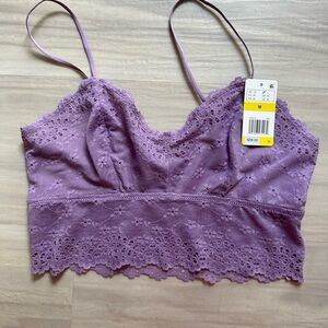 NWT Wacoal B’tempted Purple Lace Bra-let